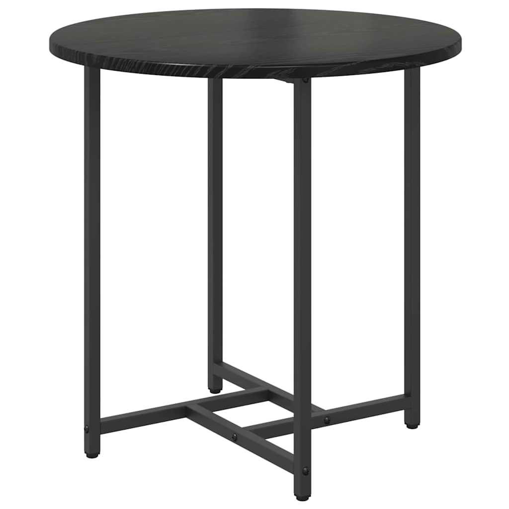 Beistelltisch-Set 2 pcs Schwarz Eichen-Optik