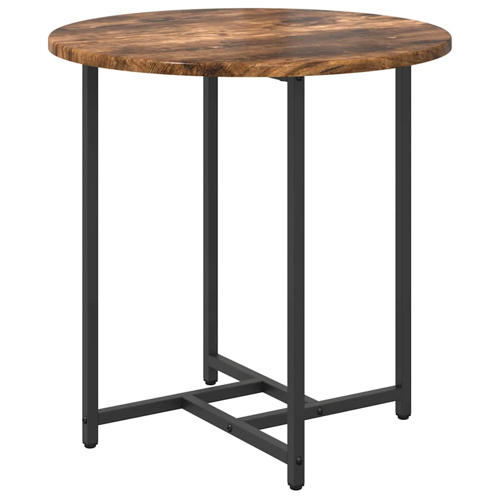Beistelltisch-Set 2 pcs Geräucherte Eiche und Schwarz