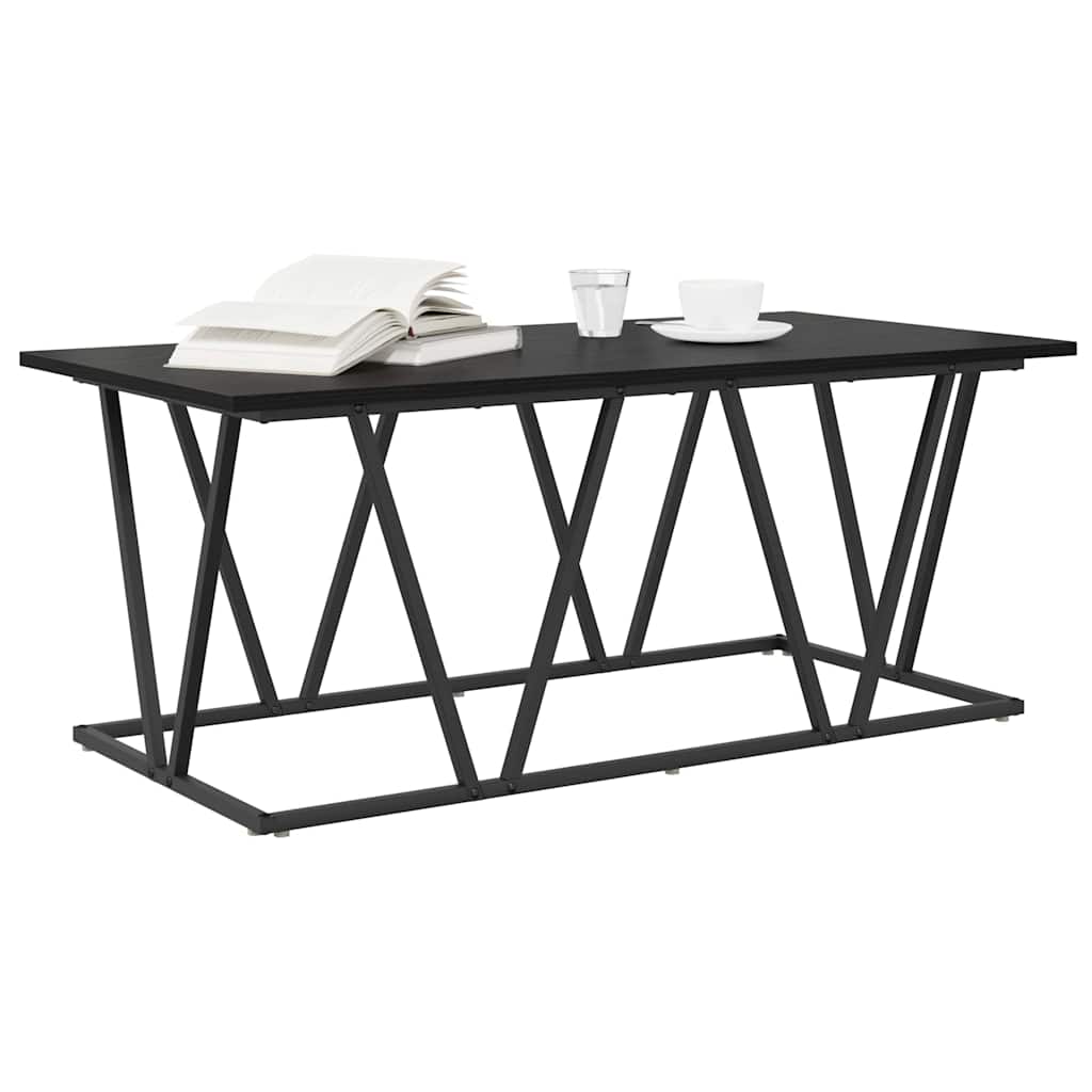 Couchtisch Schwarz Eichen-Optik 100 x 50 x 40 cm