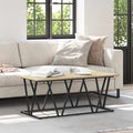 Couchtisch Sonoma-Eiche 100 x 50 x 40 cm Sperrholz und Metall