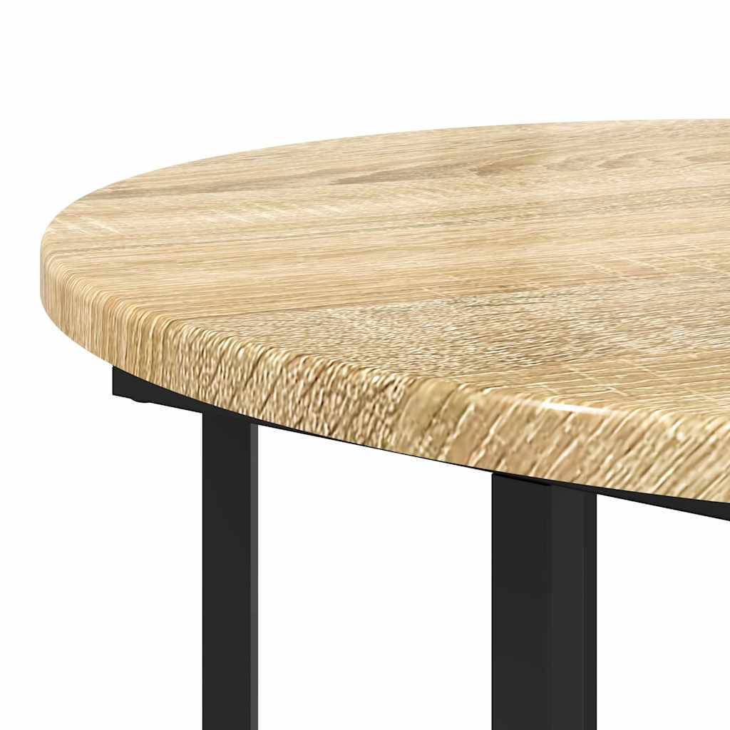 Beistelltisch-Set mit Regal 2 pcs Braun