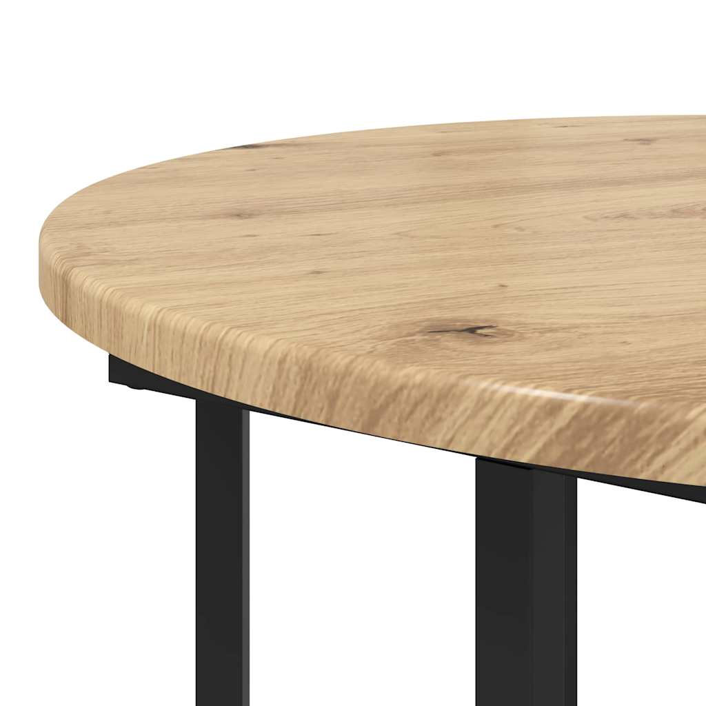 Beistelltisch-Set mit Regal 2 pcs Braun