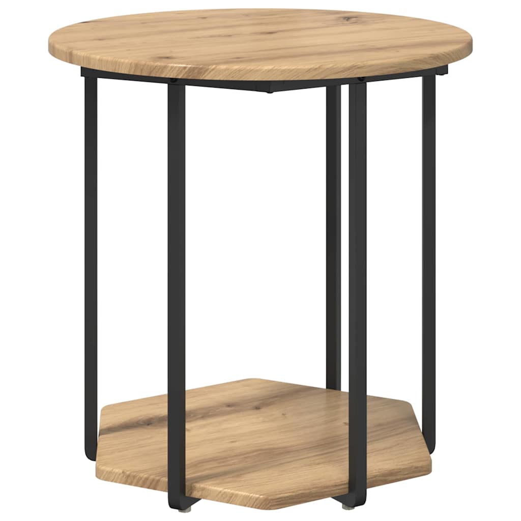 Beistelltisch-Set mit Regal 2 pcs Braun
