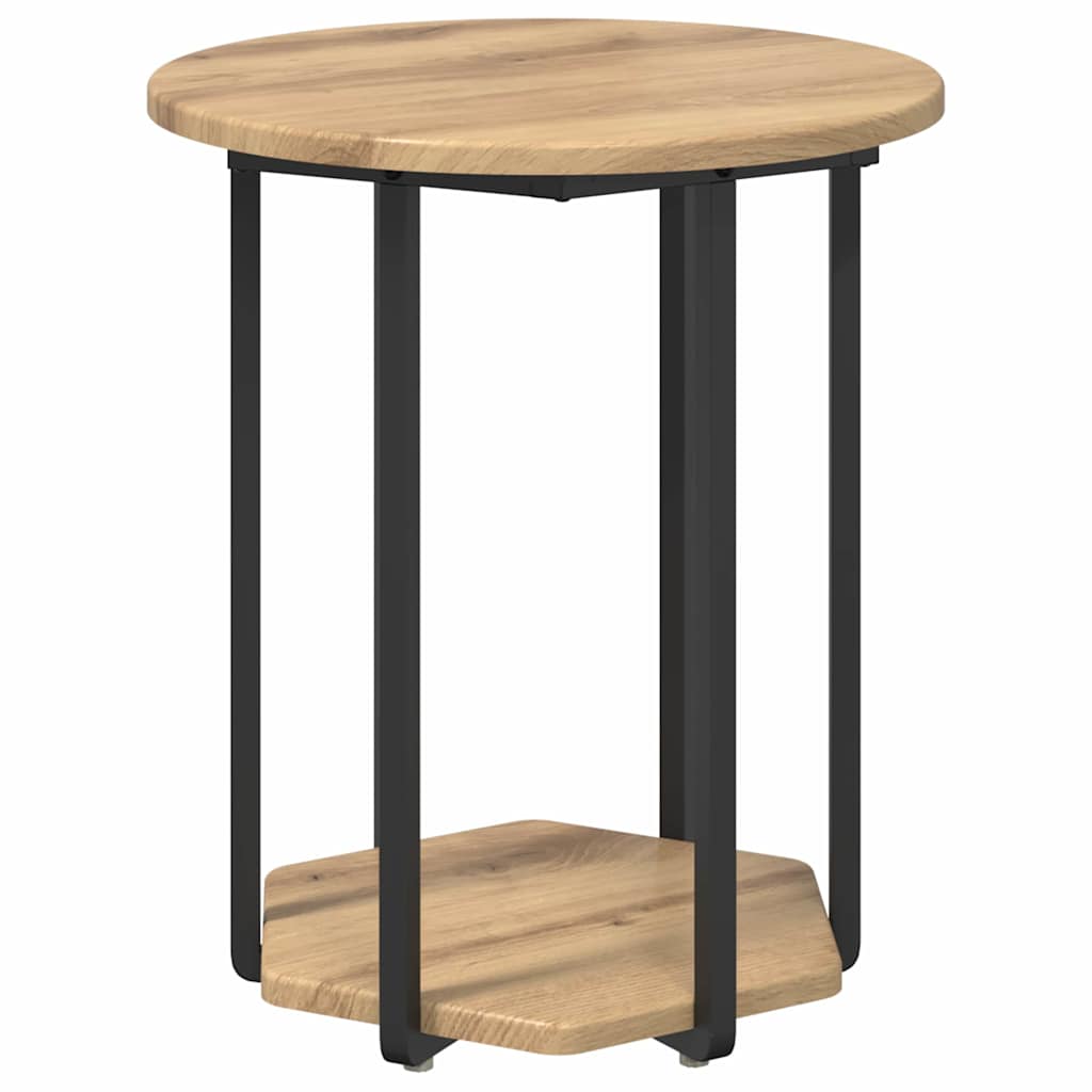 Beistelltisch-Set mit Regal 2 pcs Braun