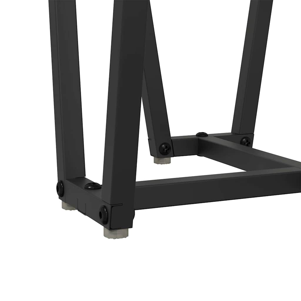 Beistelltisch-Set 2 pcs Schwarz Eichen-Optik