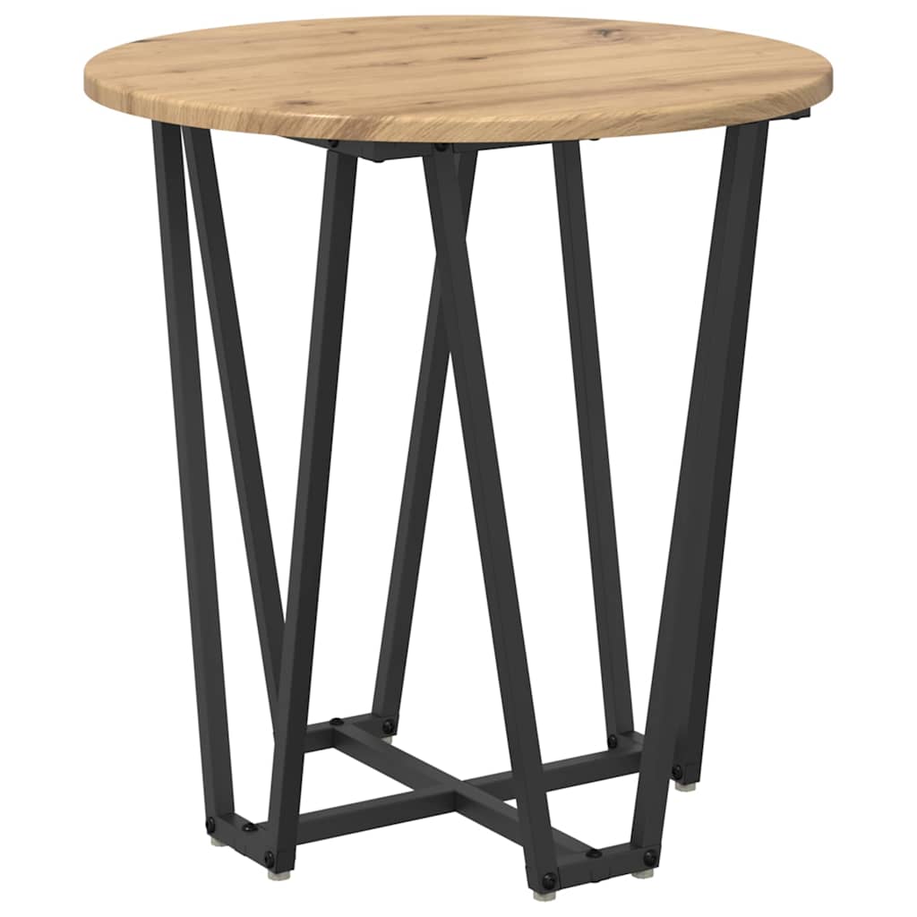 Beistelltisch-Set 2 pcs Artisan Eiche und Schwarz