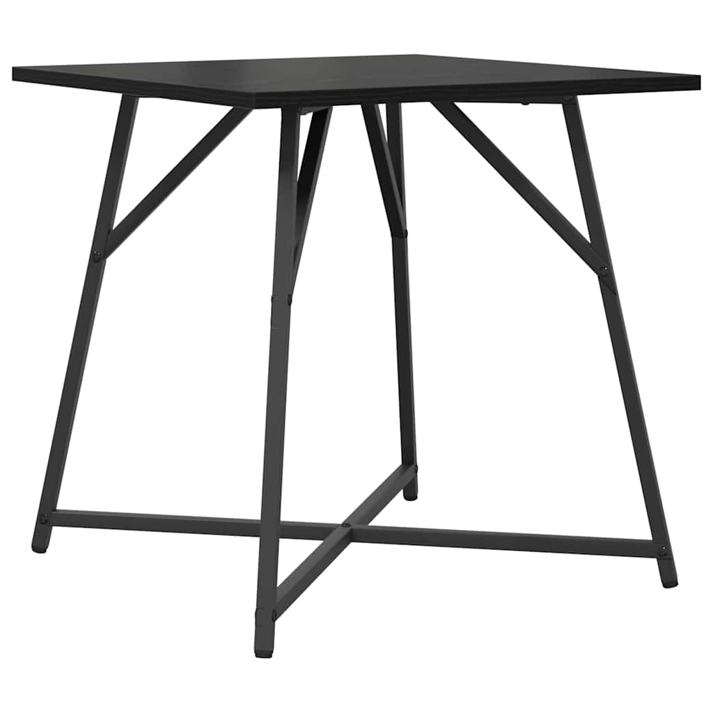 Beistelltisch-Set 2 pcs Schwarz Eichen-Optik