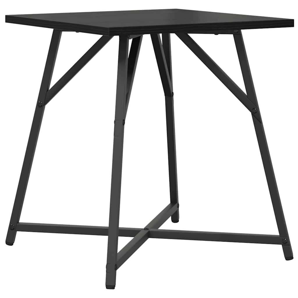 Beistelltisch-Set 2 pcs Schwarz Eichen-Optik