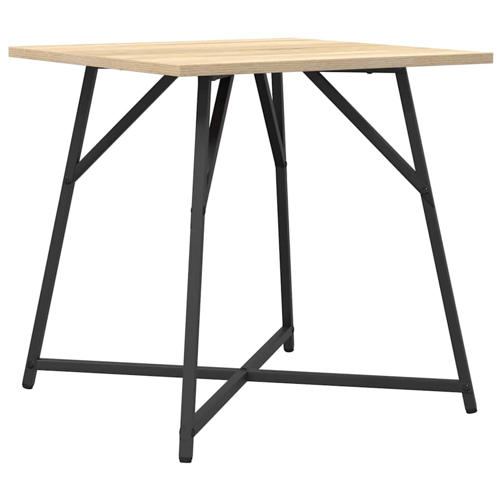 Beistelltisch-Set 2 pcs Sonoma Eiche und Schwarz