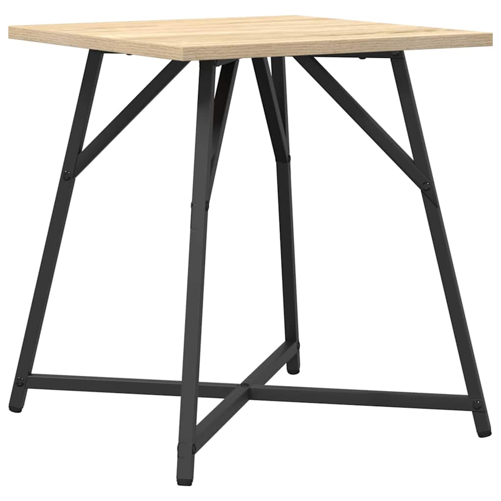 Beistelltisch-Set 2 pcs Sonoma Eiche und Schwarz