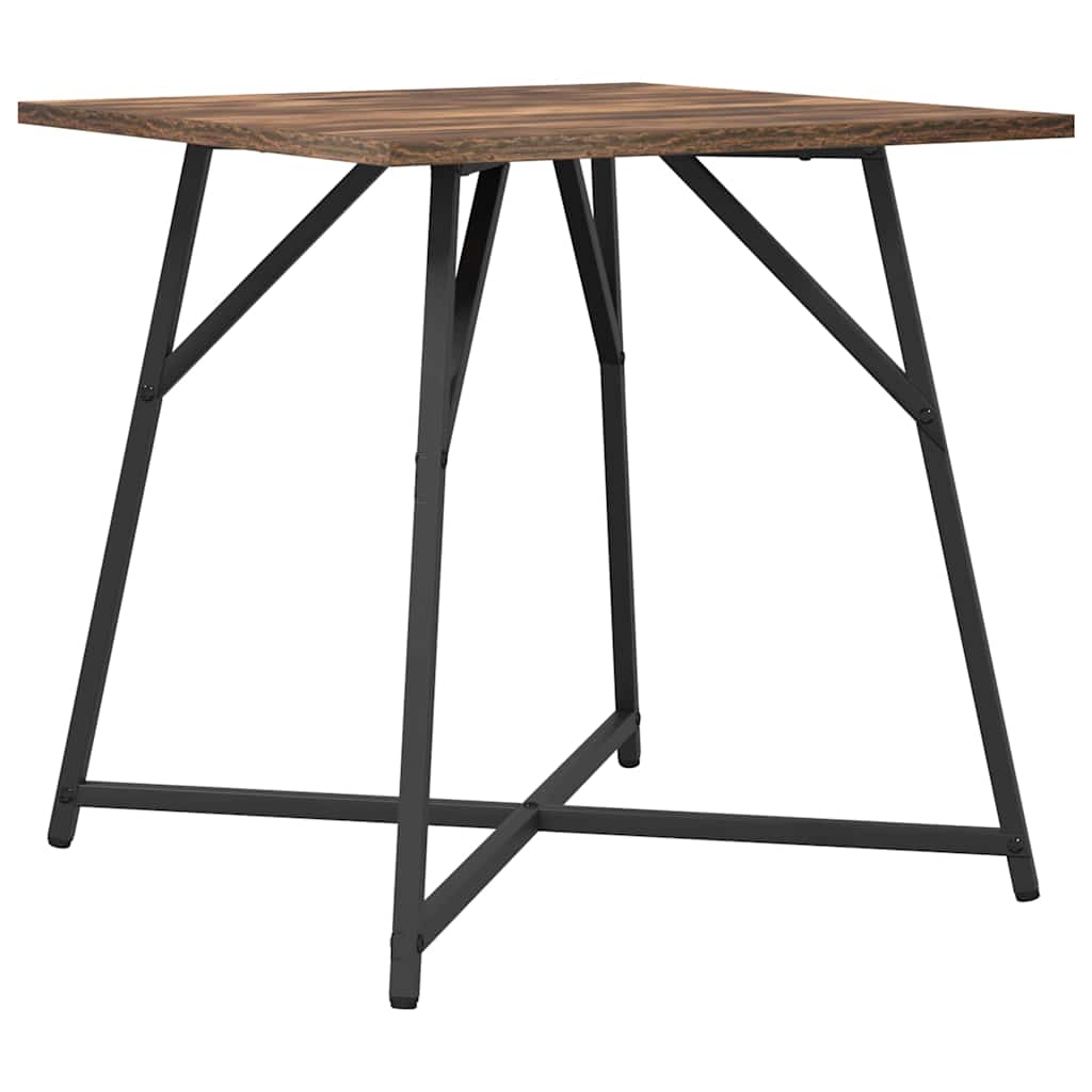 Beistelltisch-Set 2 pcs Geräucherte Eiche und Schwarz