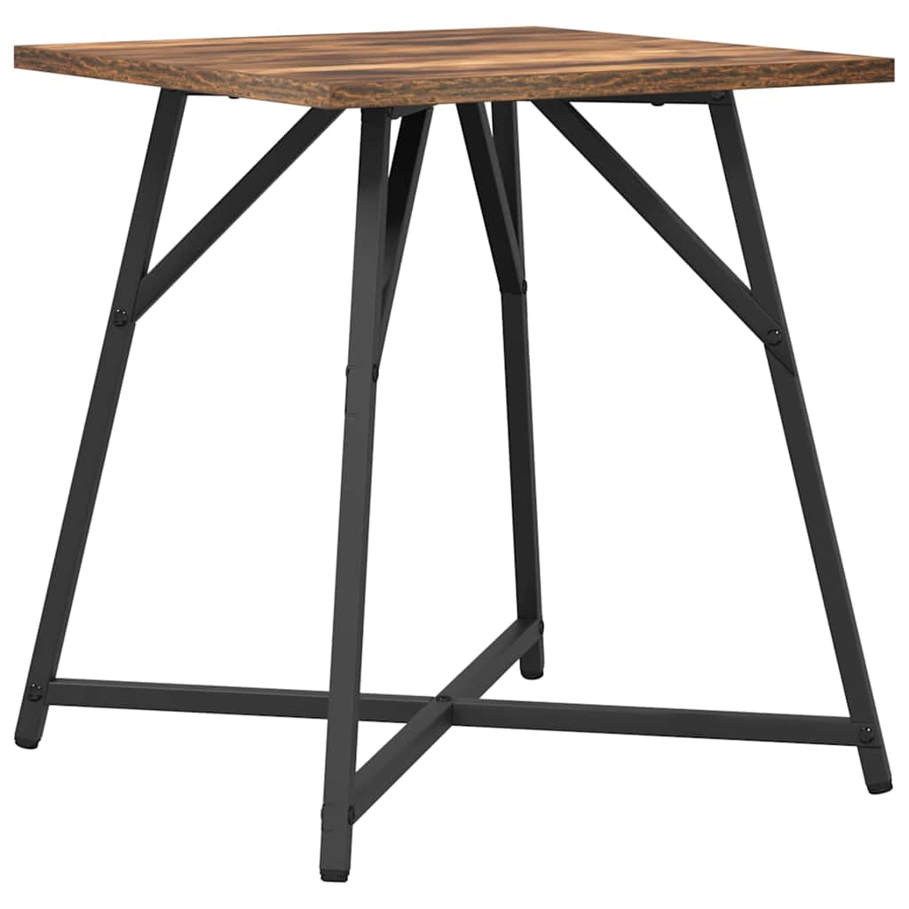 Beistelltisch-Set 2 pcs Geräucherte Eiche und Schwarz