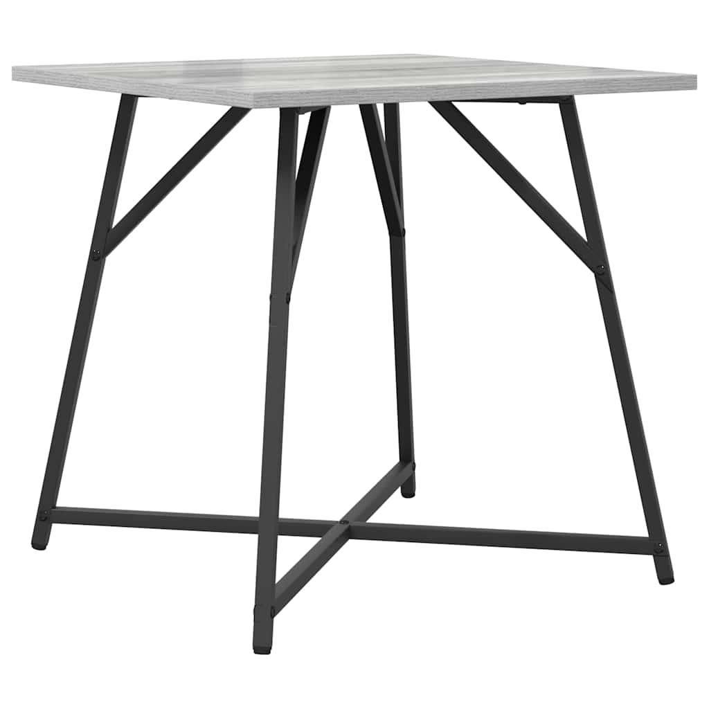 Beistelltisch-Set 2 pcs Grau Sonoma und Schwarz