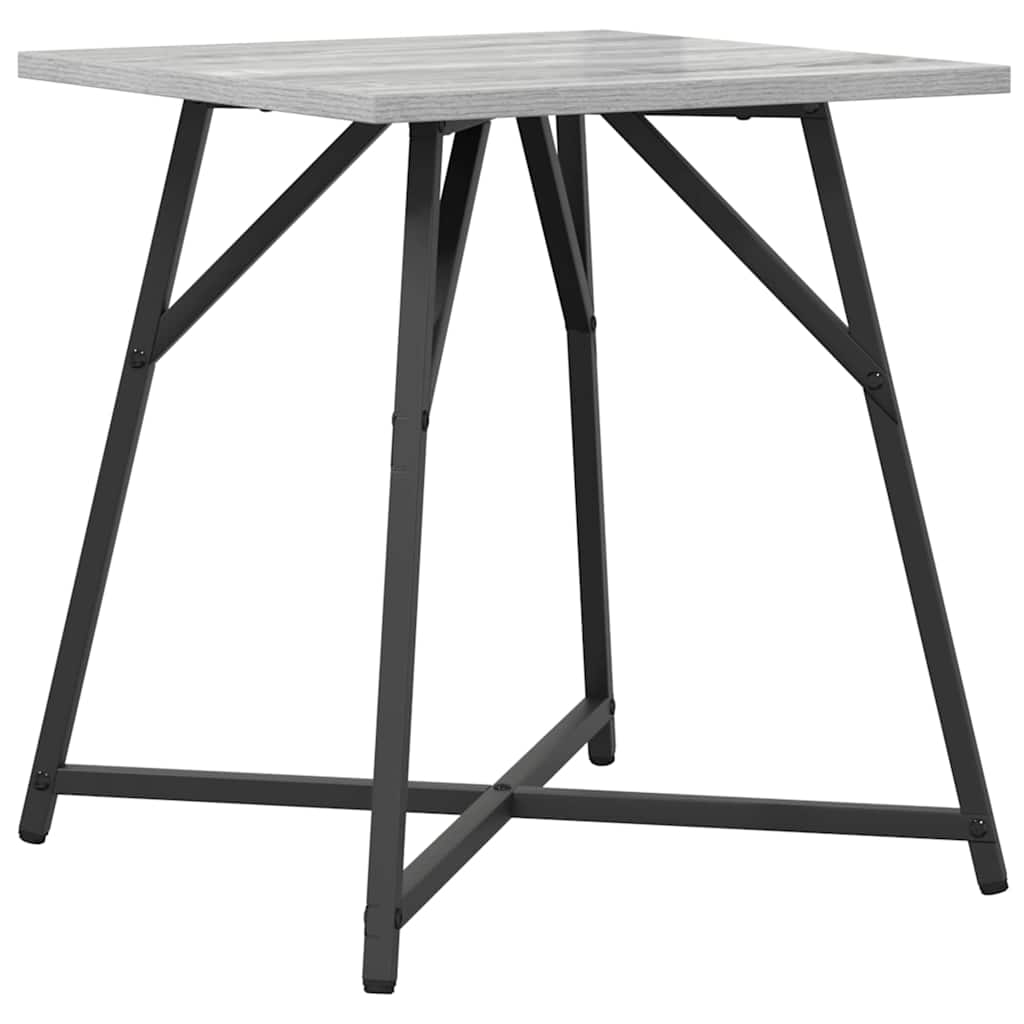 Beistelltisch-Set 2 pcs Grau Sonoma und Schwarz