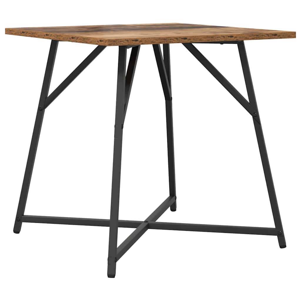 Beistelltisch-Set 2 pcs Altholz und Schwarz