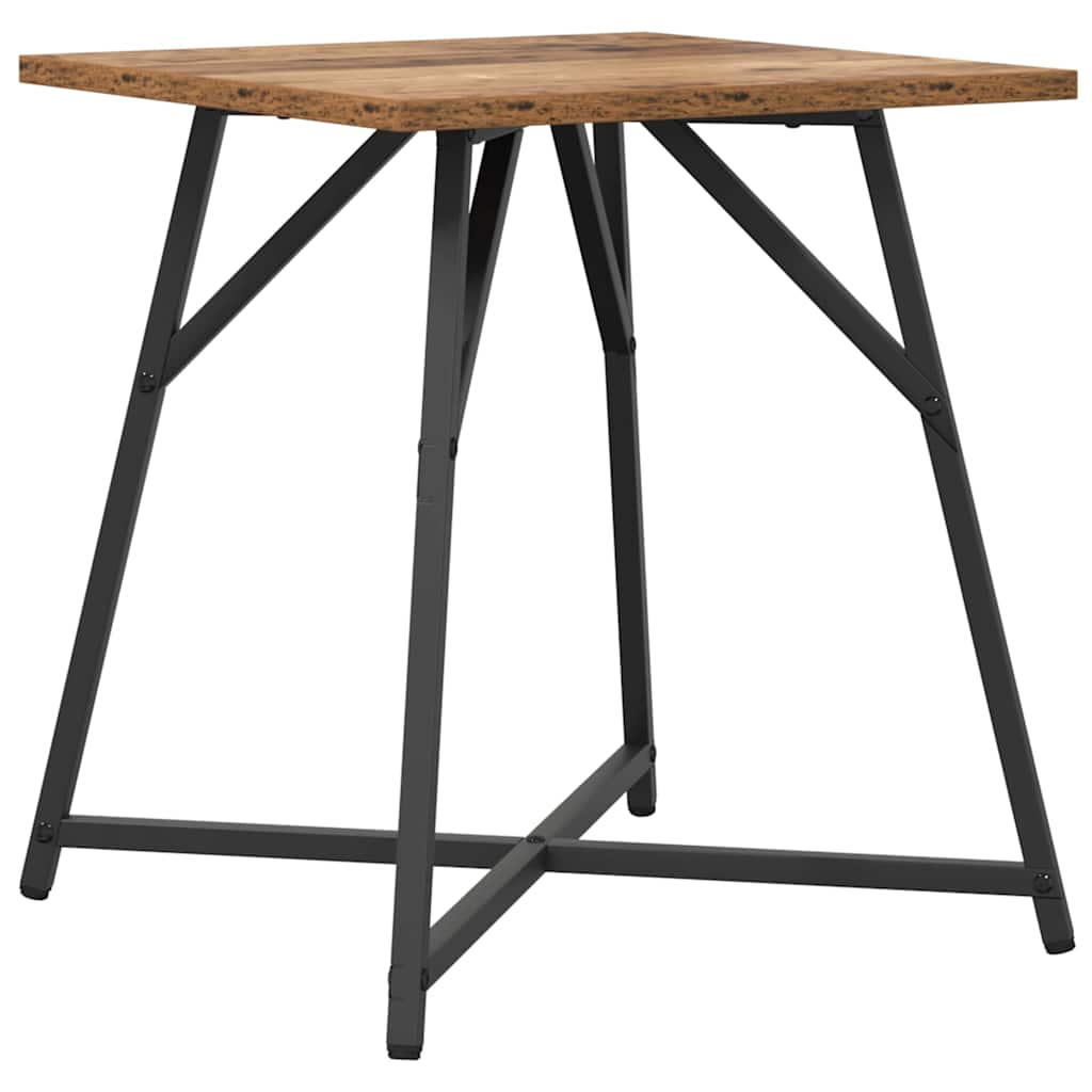 Beistelltisch-Set 2 pcs Altholz und Schwarz