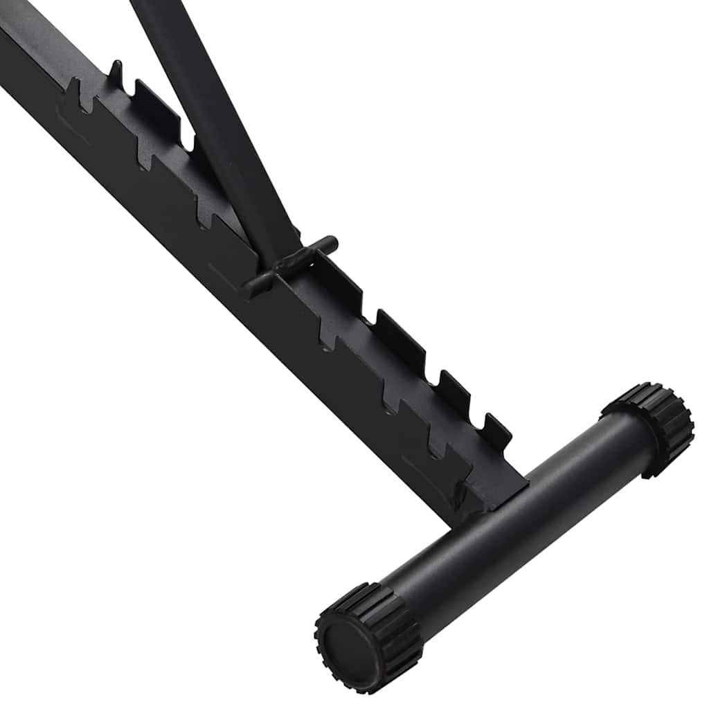 Hantelbank Schwarz 131 x 41 x 100 cm Pulverbeschichteter Stahl