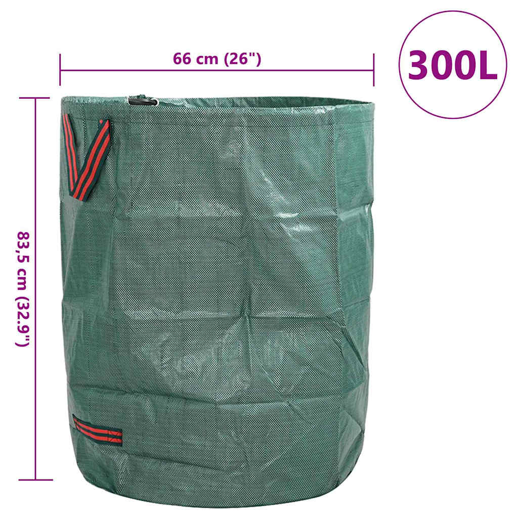 Gartenmüllsäcke 4 pcs Grün 66 x 66 x 83,5 cm Polypropylen