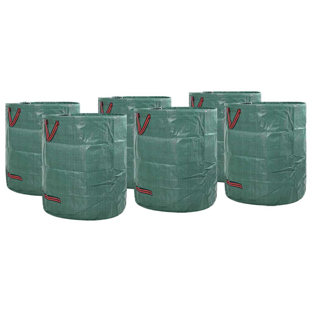 Gartenmüllsäcke 12 pcs Grün 45 x 45 x 76 cm Polypropylen