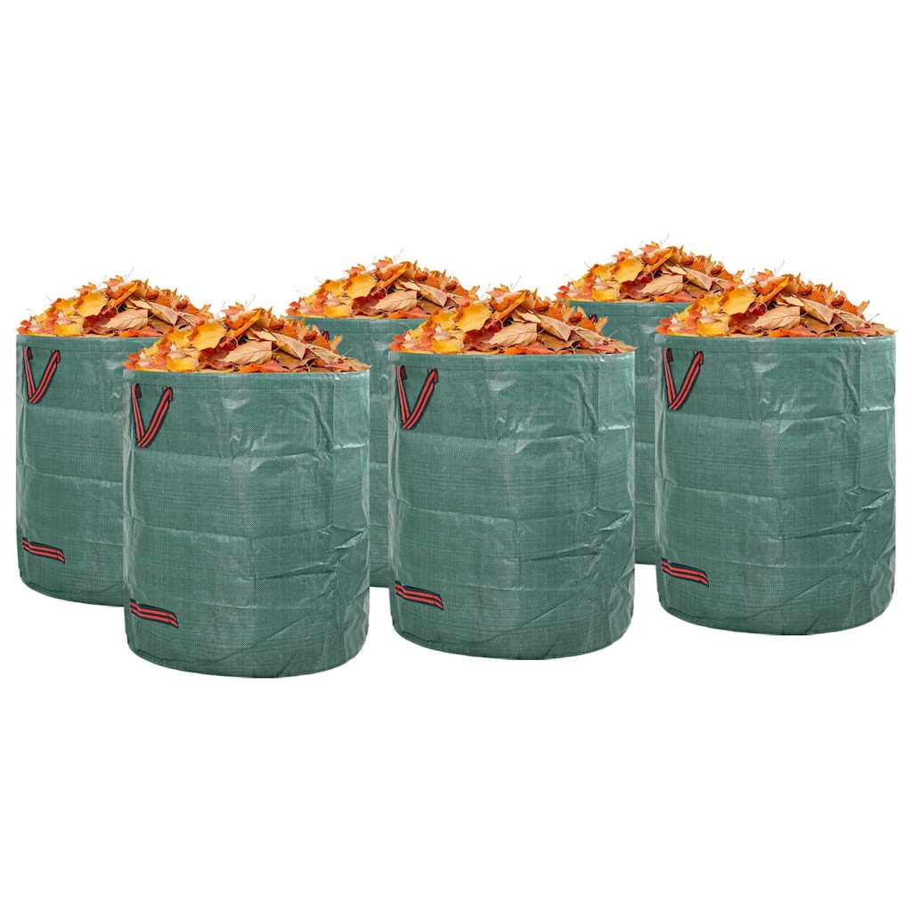 Gartenmüllsäcke 12 pcs Grün 67 x 67 x 75,5 cm Polypropylen