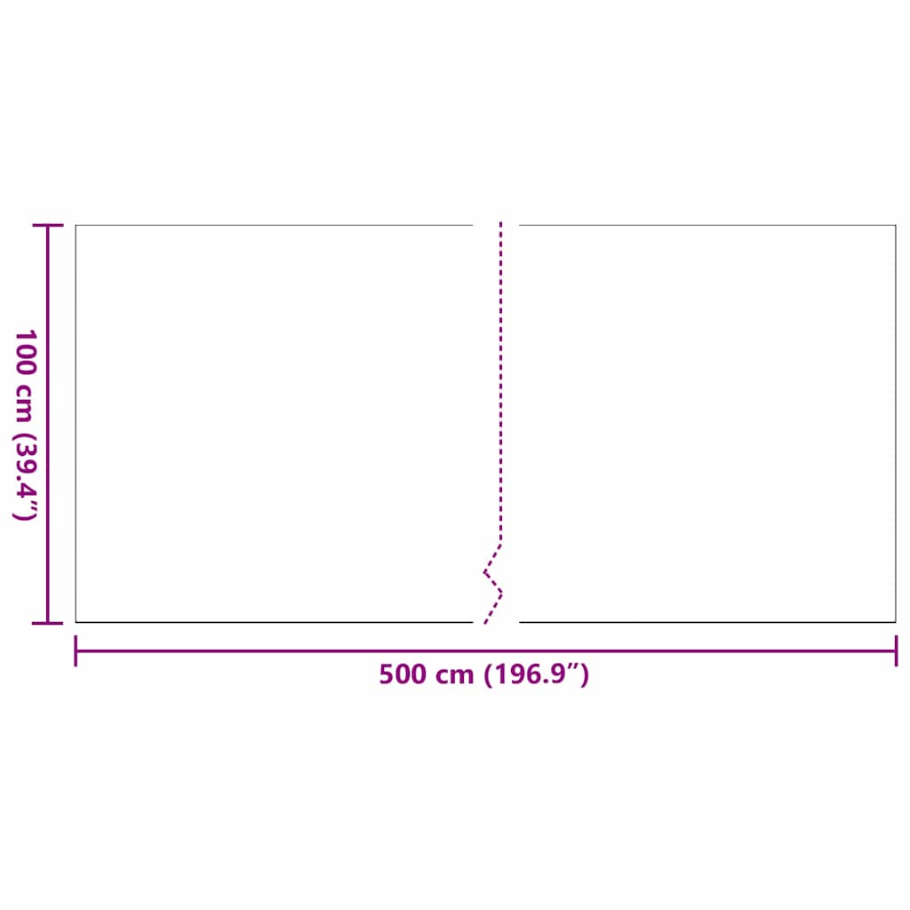 Kunstgras 500 x 100 x 4 cm PP & PE