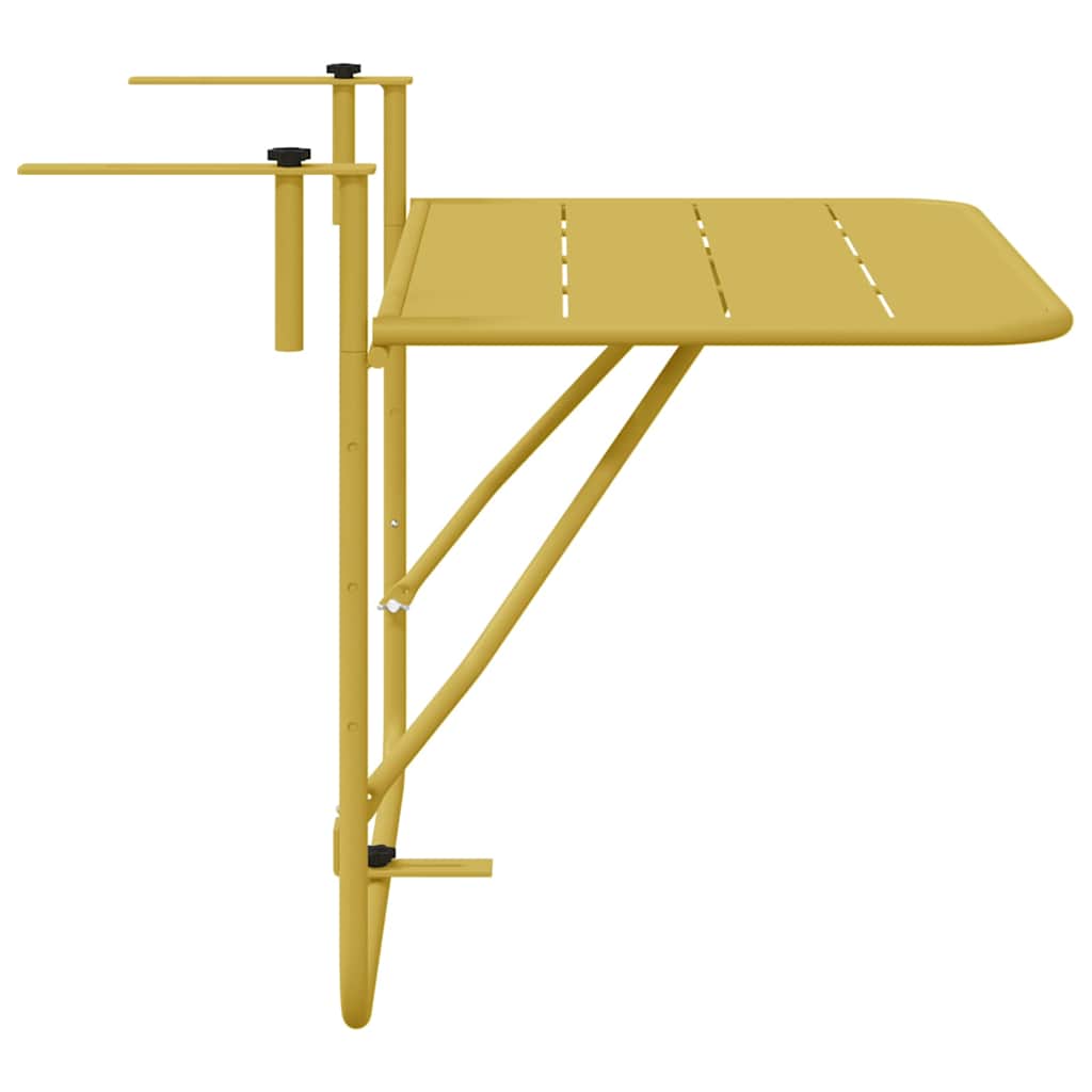 Hängender Balkontisch Gold 60 x 39 x 65 cm Stahl