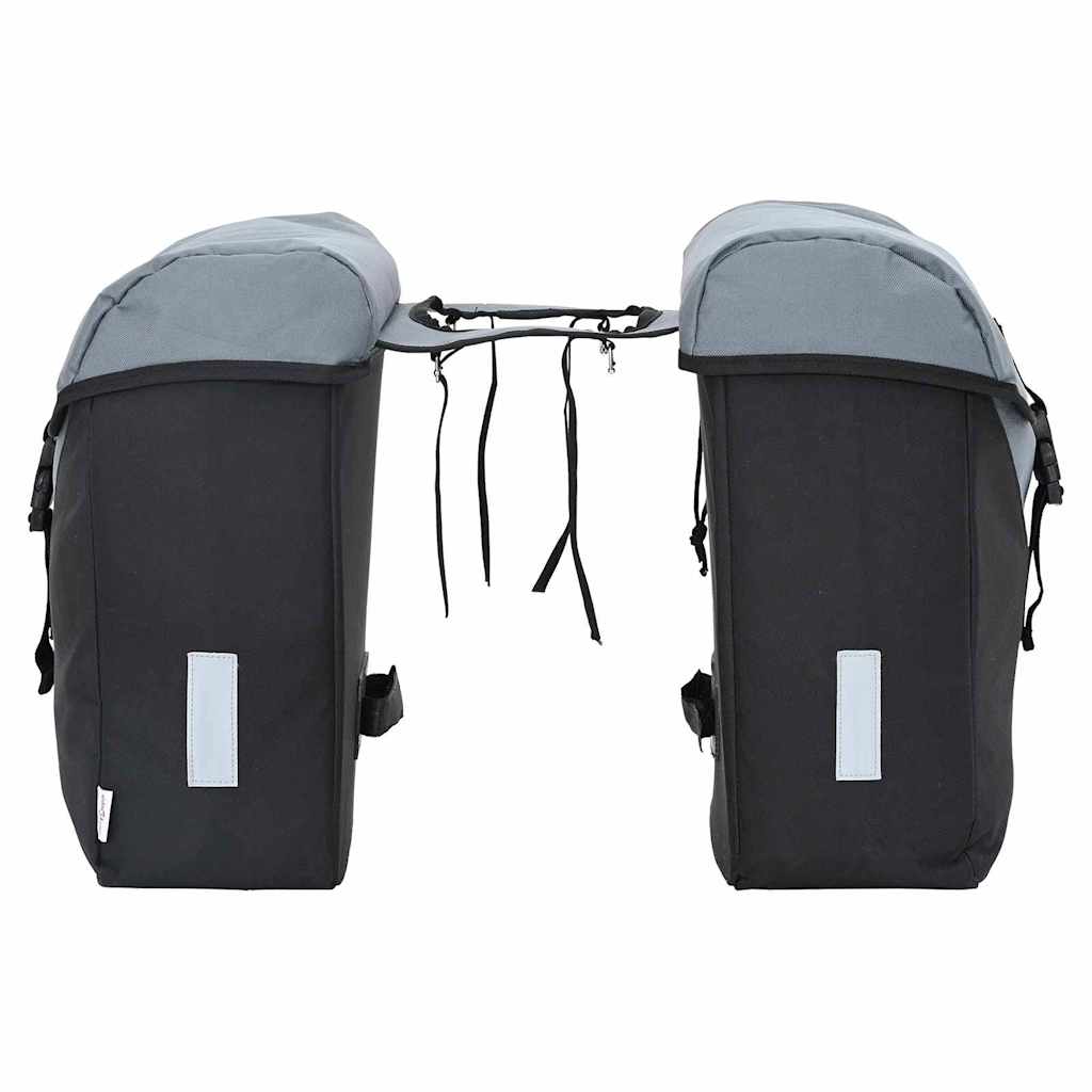 Fahrradtasche Grau und Schwarz 31,5 x 15,5 x 40 cm Polyester