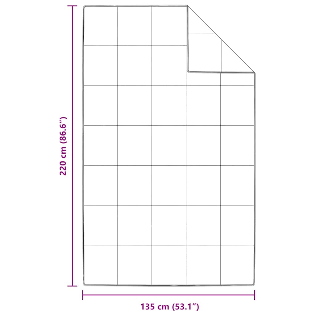 Bettdecke Weiß 135 x 220 cm Feder