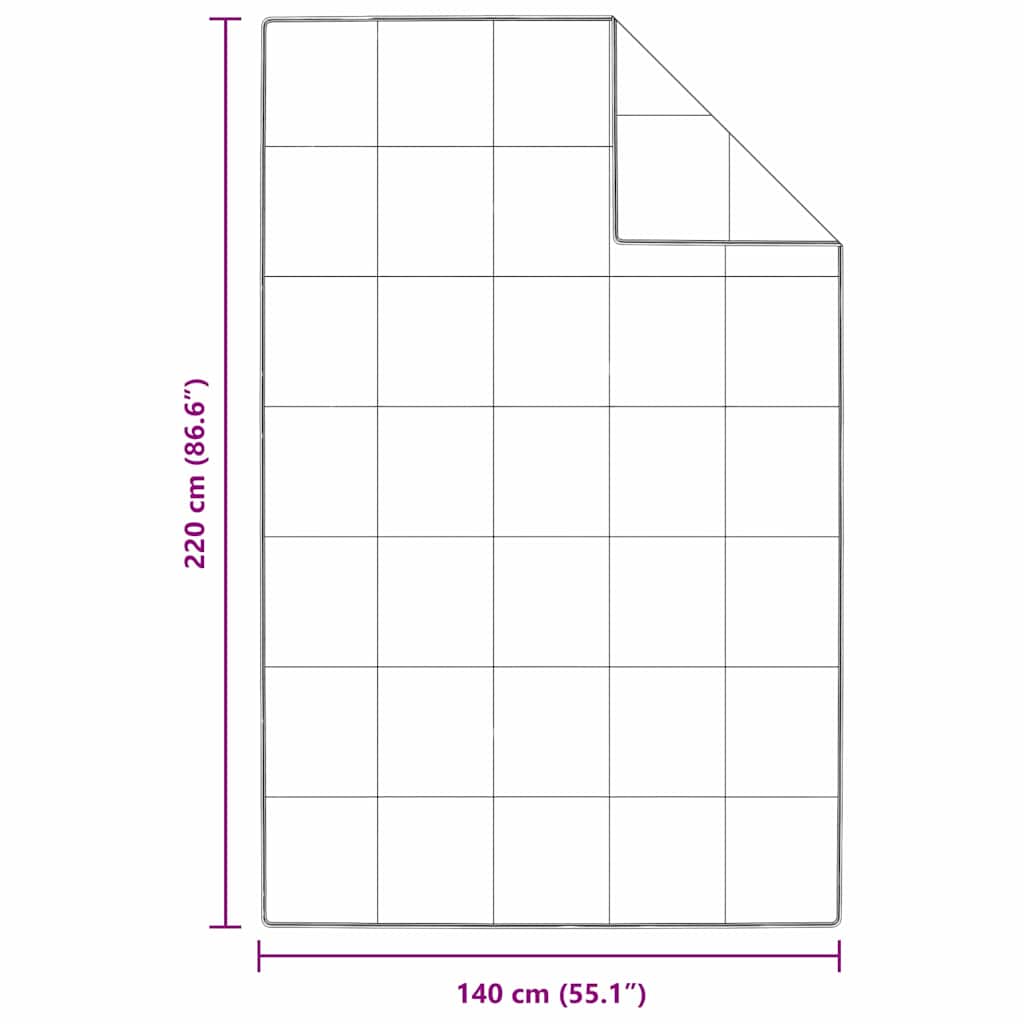 Bettdecke Weiß 140 x 220 cm Feder