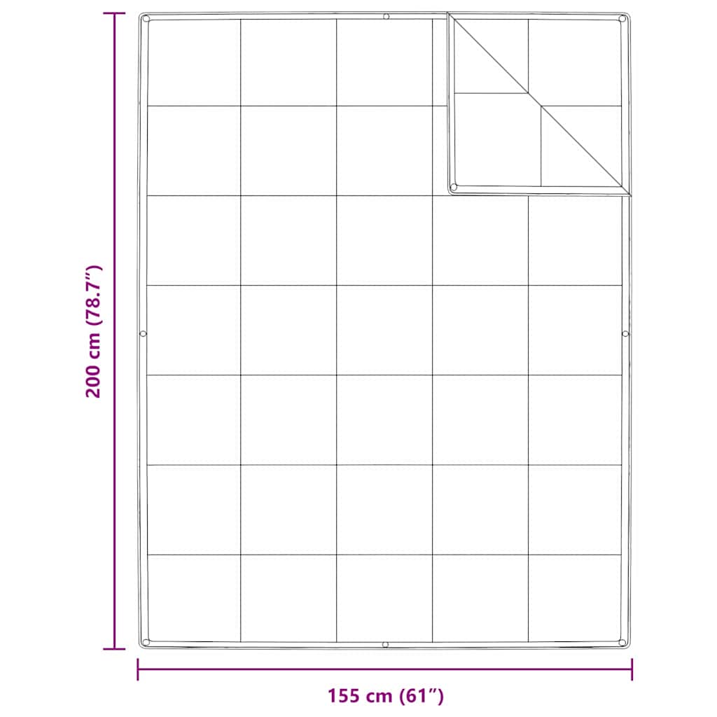 2-in-1 Bettdecke Weiß 155 x 200 cm Feder
