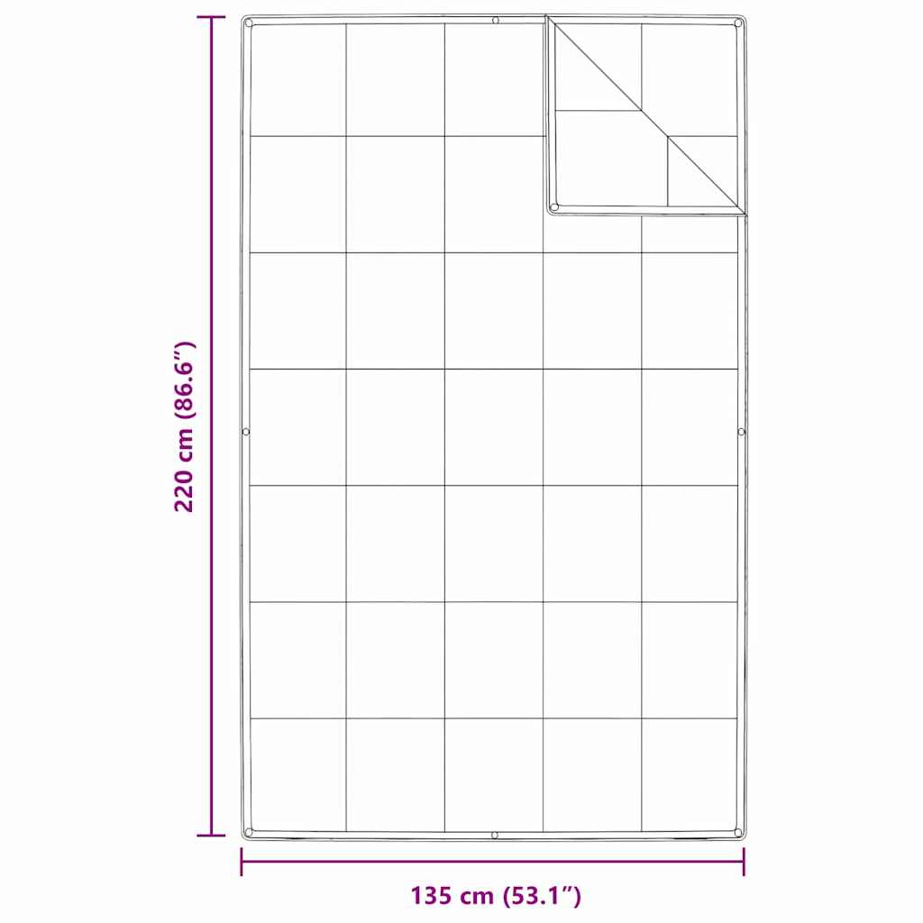 2-in-1 Bettdecke Weiß 135 x 220 cm Feder