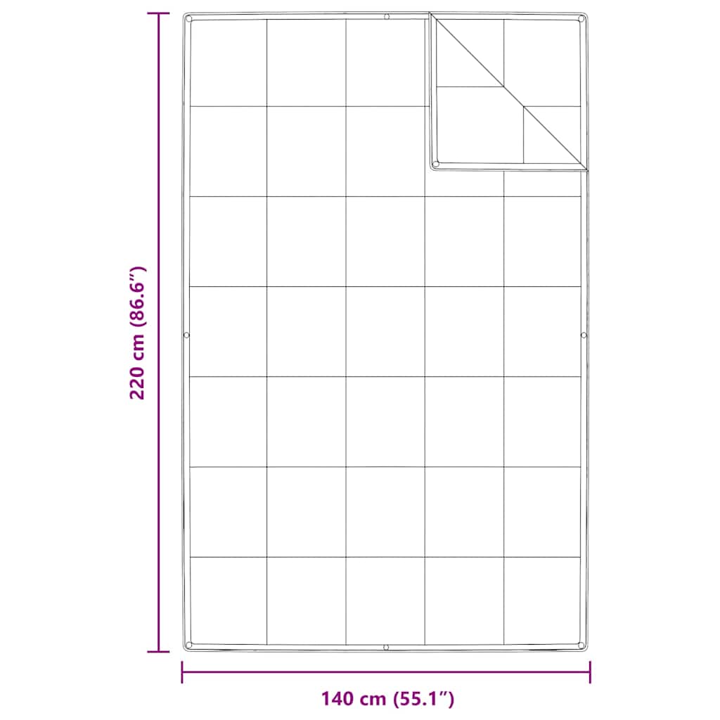 2-in-1 Bettdecke Weiß 140 x 220 cm Feder