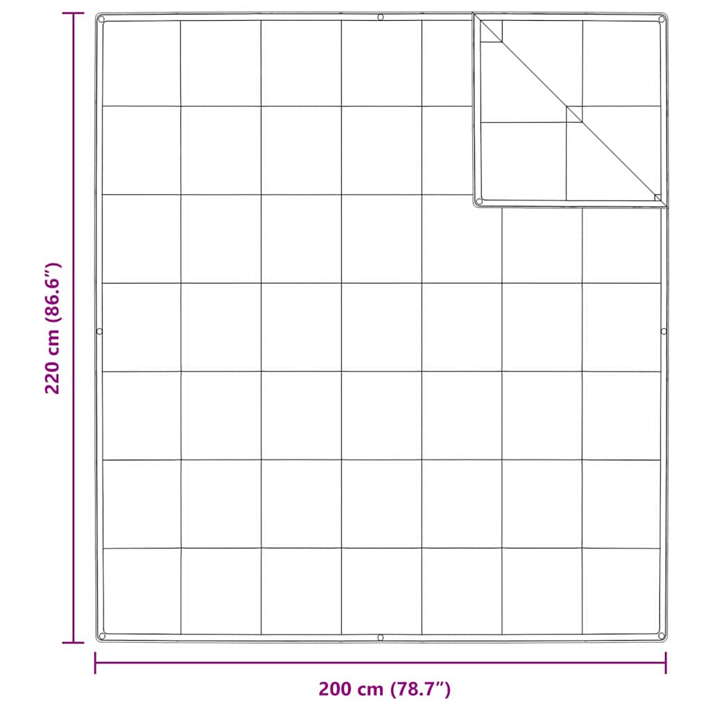 2-in-1 Bettdecke Weiß 200 x 220 cm Feder