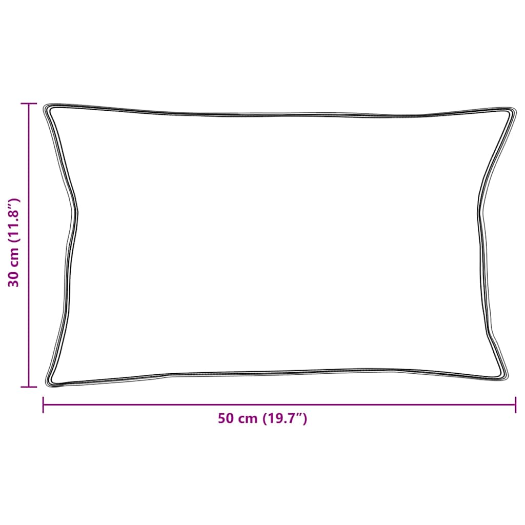 Kopfkissen mit Kissen 2 pcs Weiß 30 x 50 cm Feder