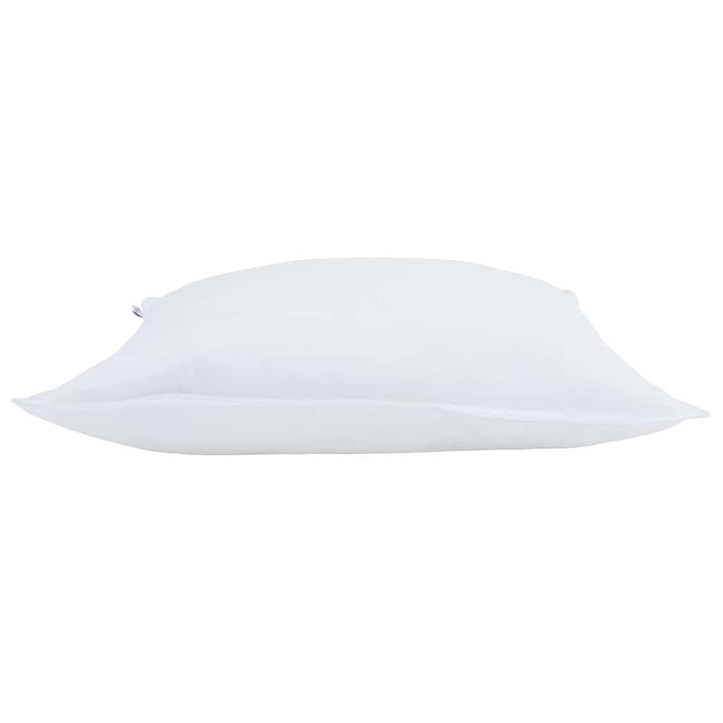 Kopfkissen mit Kissen 2 pcs Weiß 65 x 65 cm Feder