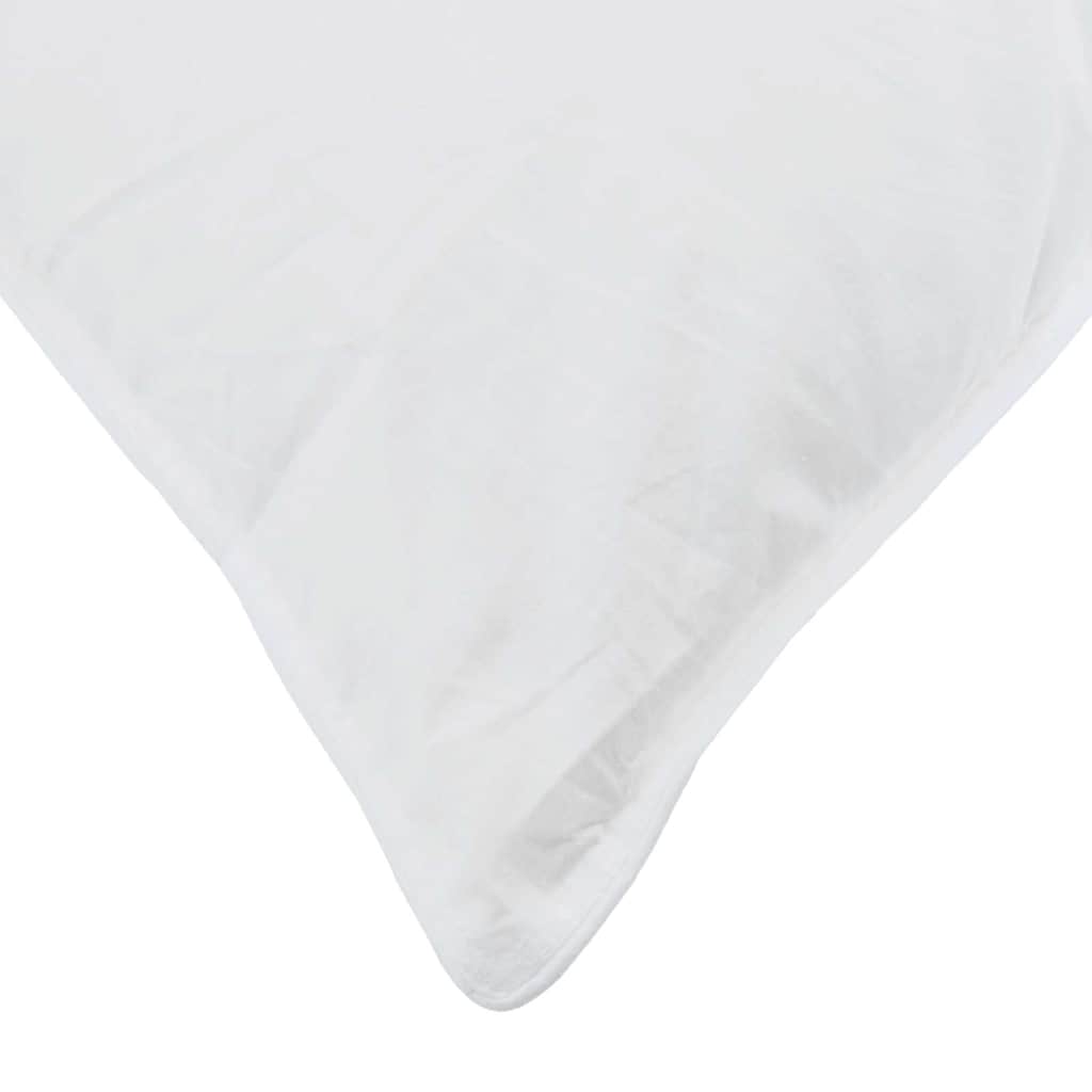 Kopfkissen mit Kissen 2 pcs Weiß 60 x 80 cm Feder