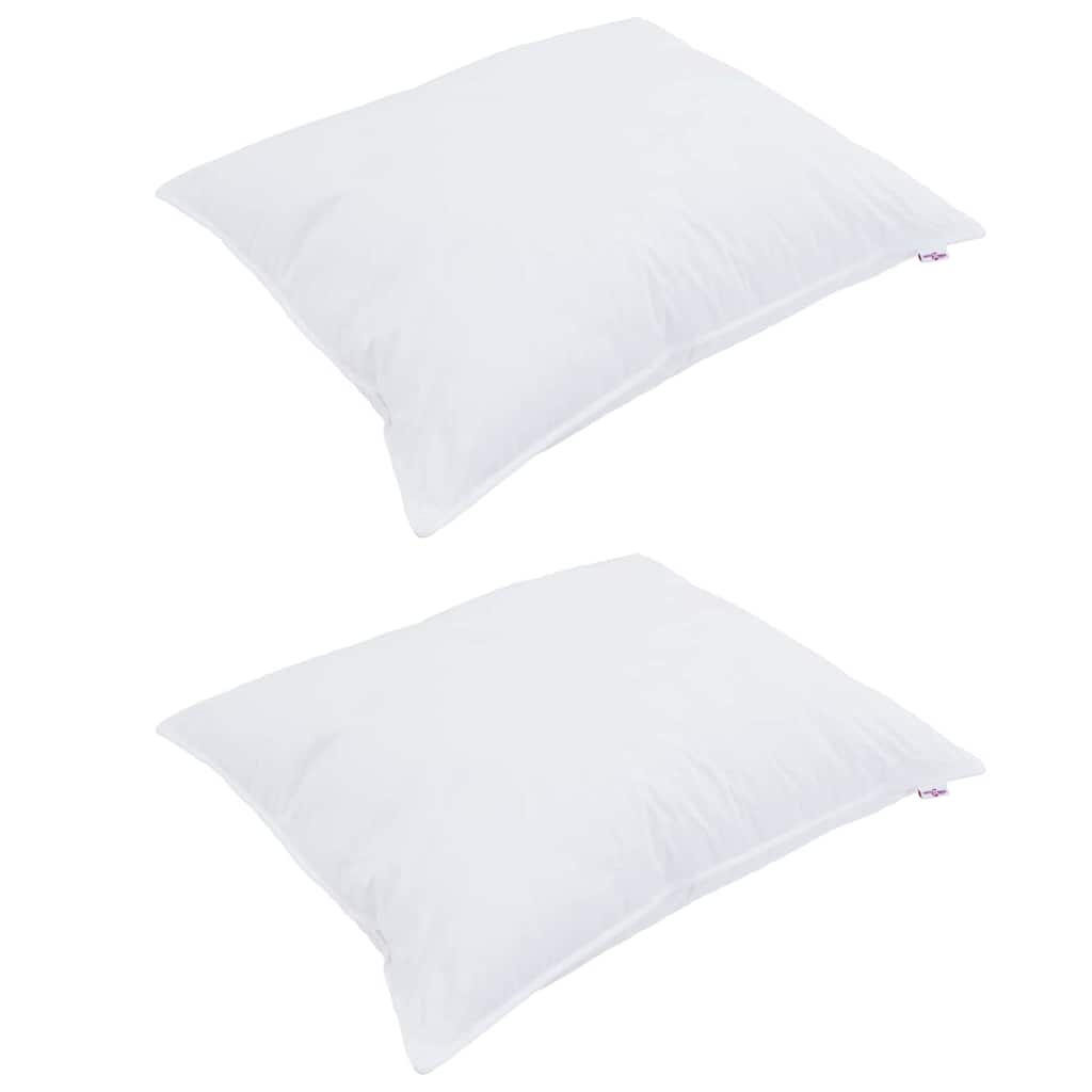 Kopfkissen mit Kissen 2 pcs Weiß 40 x 60 cm Baumwolle