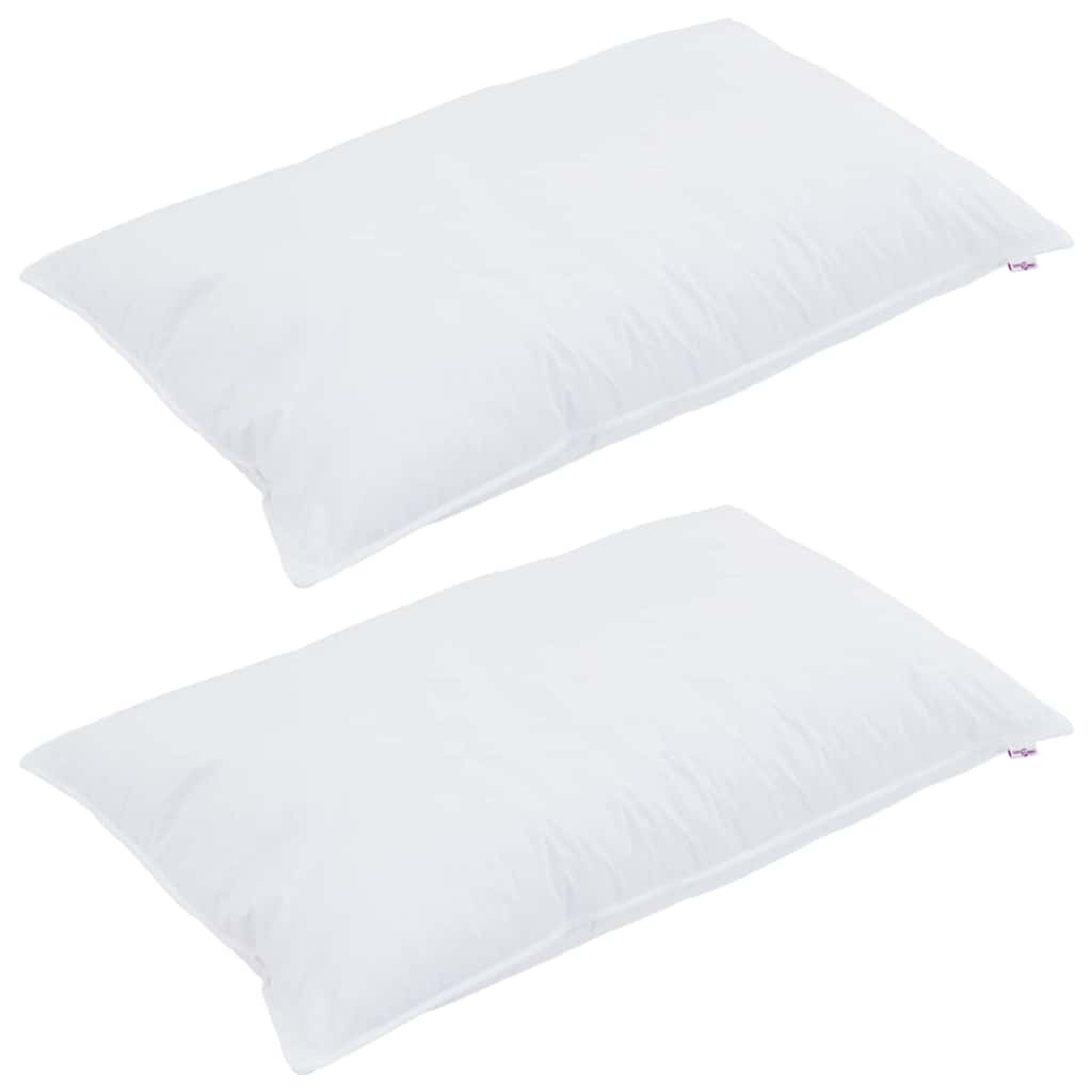 Kopfkissen mit Kissen 2 pcs Weiß 40 x 80 cm Baumwolle