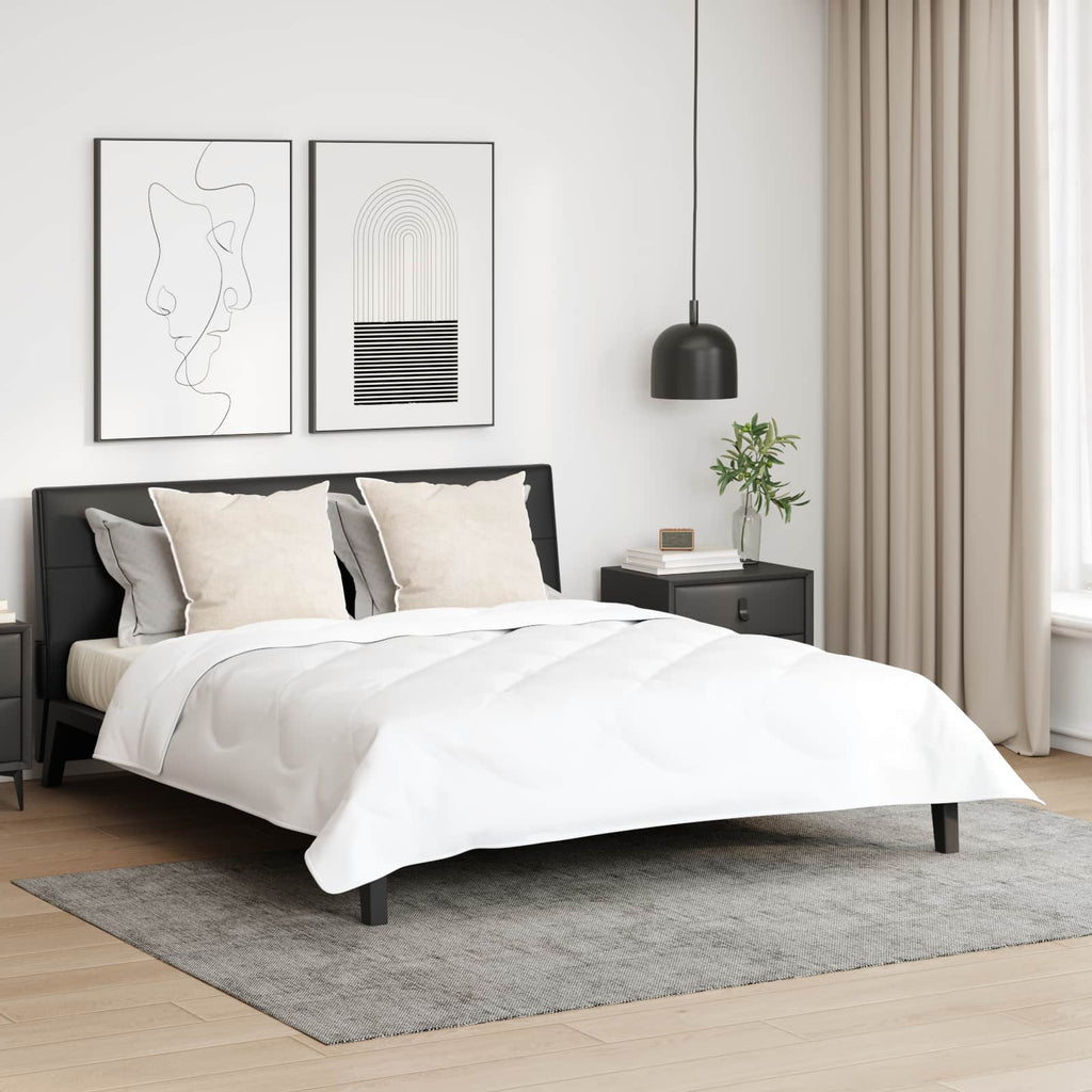 Kopfkissen mit Kissen 2 pcs Weiß 80 x 80 cm Baumwolle