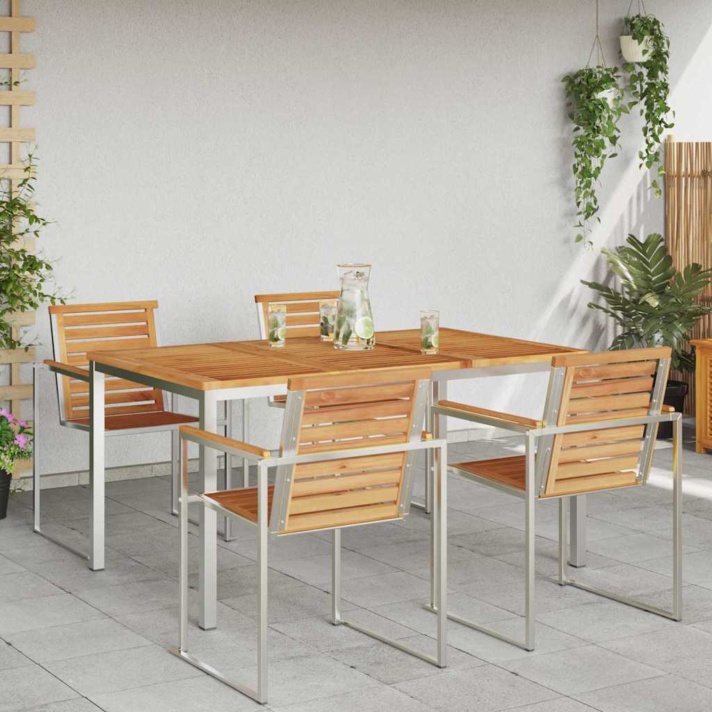 Esstisch Braun 150 x 90 x 75 cm Massivholz Teak