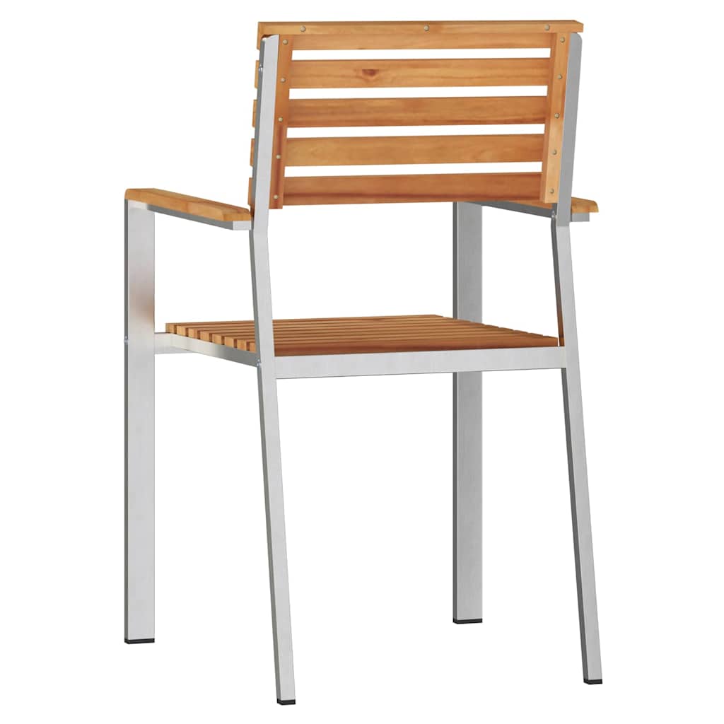 Gartenstuhl 4 pcs Öl-Natur 56 x 54,5 x 87 cm Massivholz Teak
