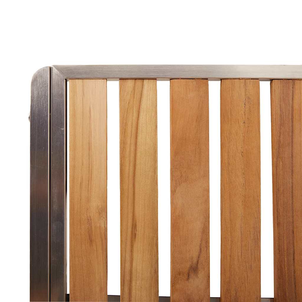 Gartenstuhl 2 pcs Braun 56 x 54,5 x 87 cm Massivholz Teak