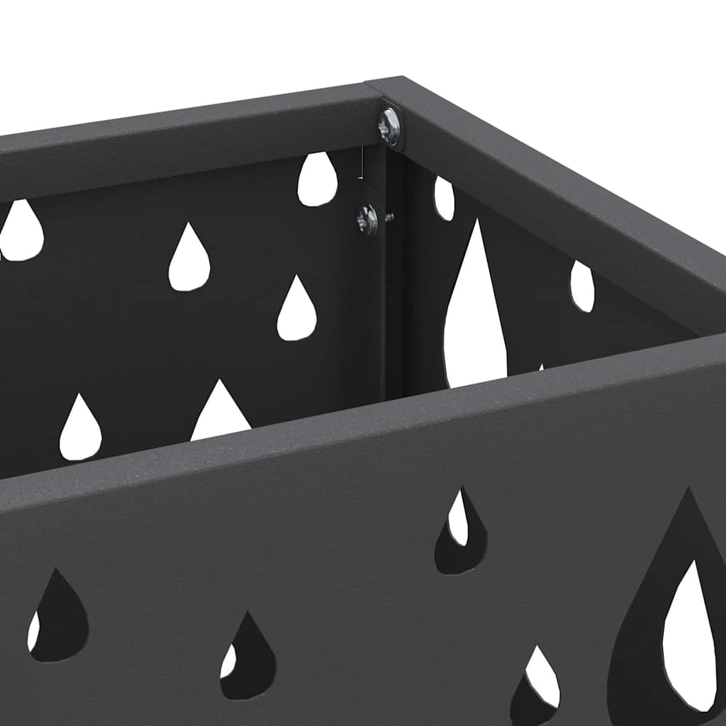 Regenschirmständer Schwarz 15,5 x 15,5 x 49 cm Stahl