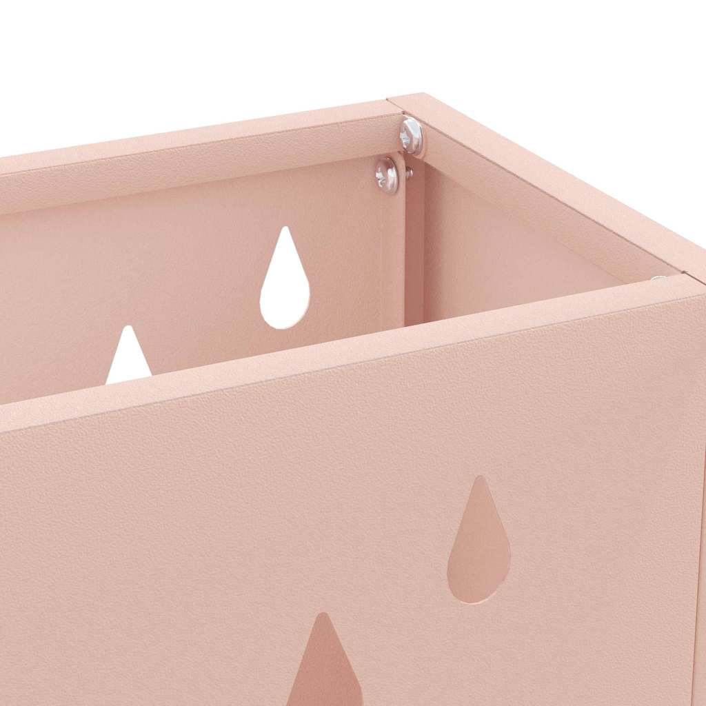 Regenschirmständer Rosa 28 x 12 x 41 cm Stahl