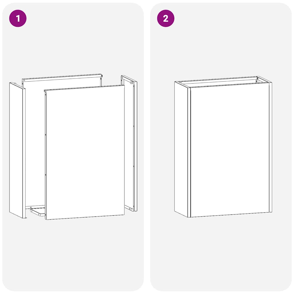 Regenschirmständer Rosa 28 x 12 x 41 cm Stahl