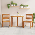 Gartenstuhl 2 pcs Braun 50 x 50 x 91cm Massivholz Akazie