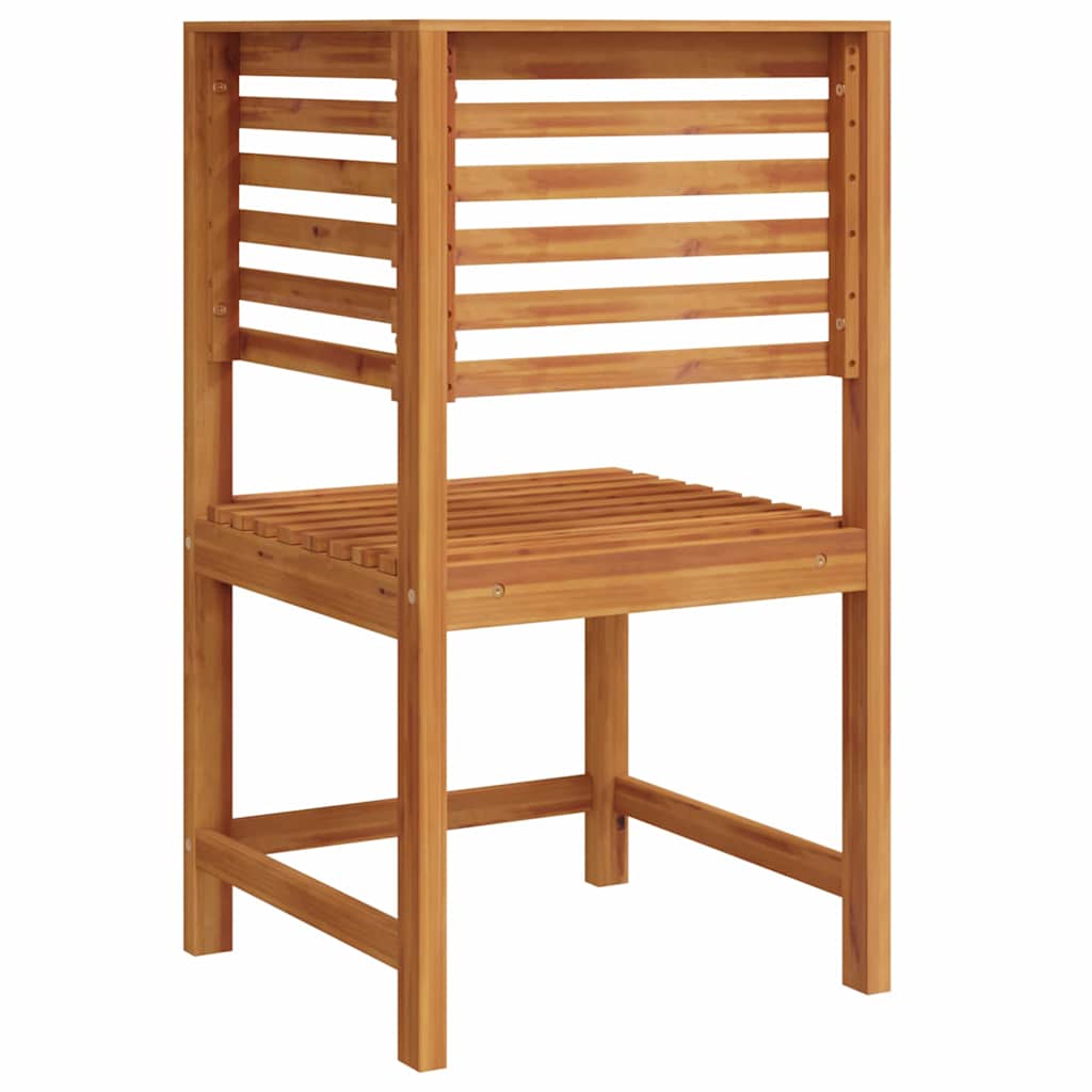 Gartenstuhl Braun 50 x 50 x 91cm Massivholz Akazie