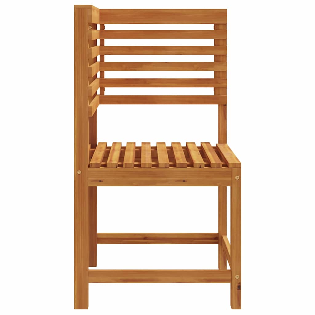 Gartenstuhl Braun 50 x 50 x 91cm Massivholz Akazie