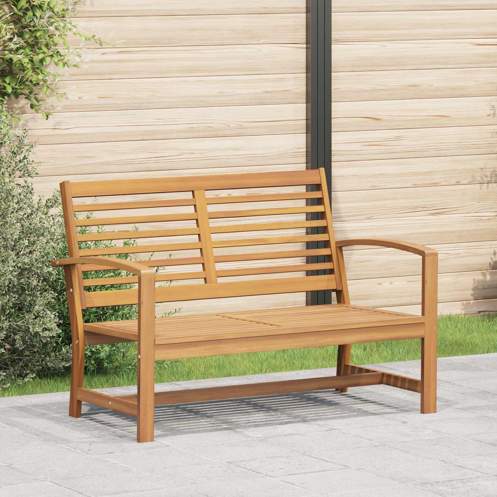 Bank Braun 110 x 65 x 76,5 cm Massivholz Teak