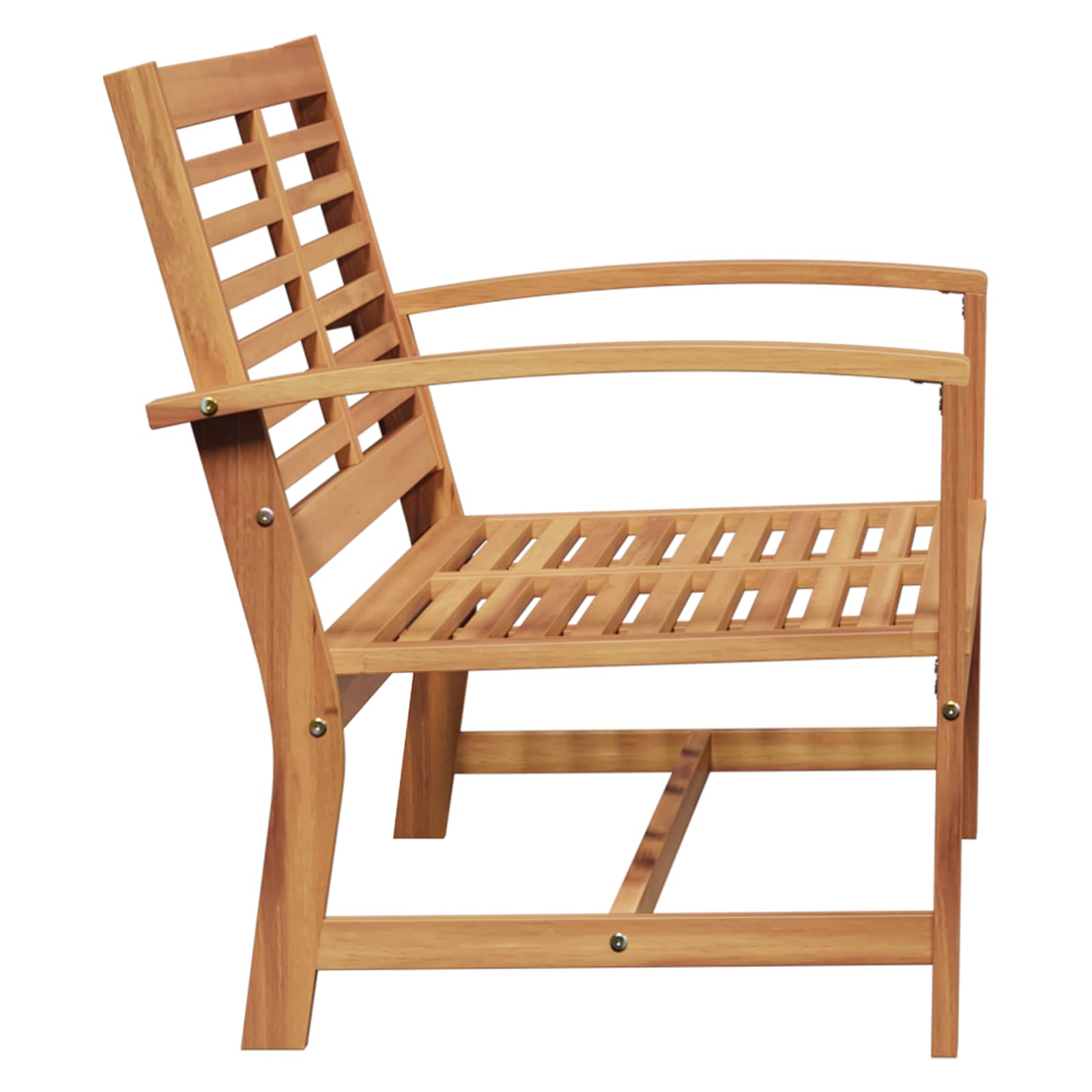 Bank Braun 110 x 65 x 76,5 cm Massivholz Teak